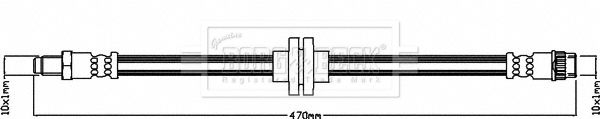 BORG & BECK Тормозной шланг BBH8335